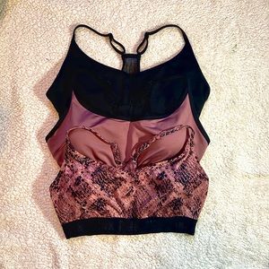 VS Pink Ultimate Sports Bras - Set of 3 M-DD